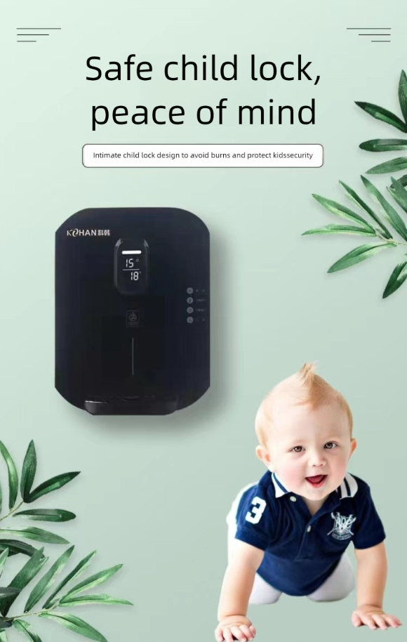 Ultraviolet Sterilization Wall Mounted Water Dispenser with Heating Cooling