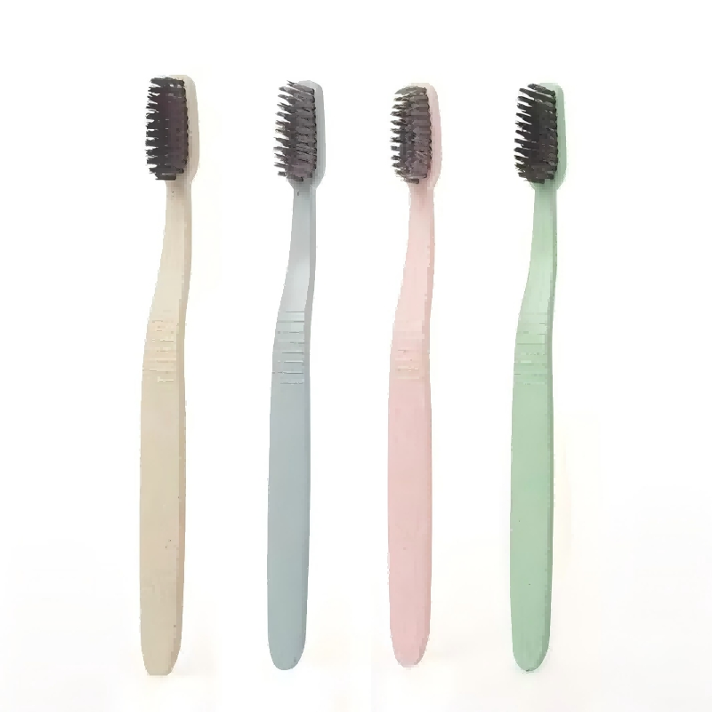 Wholesale Wheat Straw Handle Cheap Toothbrush for Hotel Tooth Brush