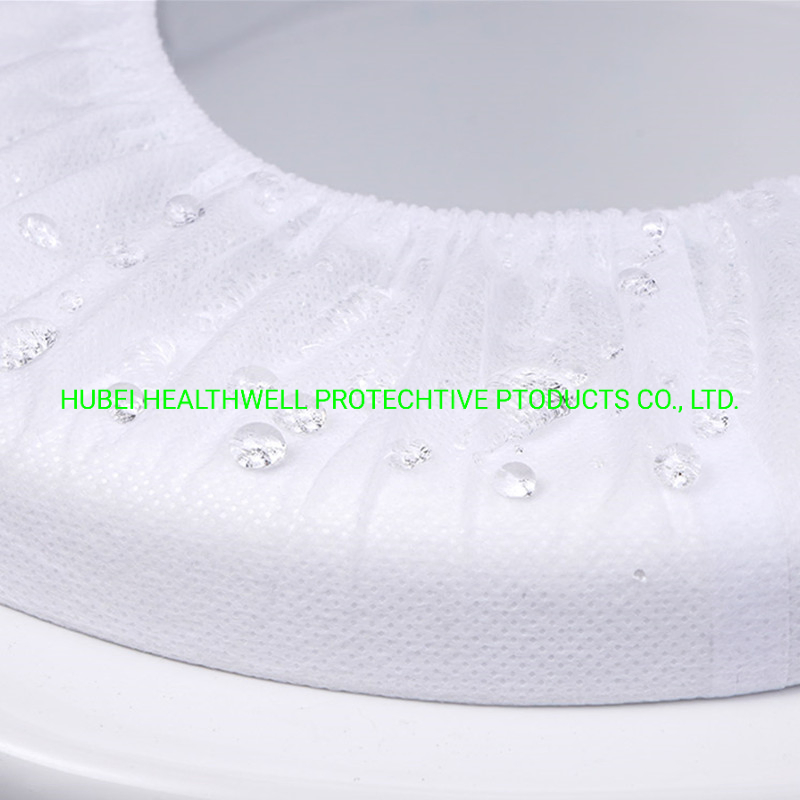 Natural White Color Non-Woven Fabrics Elastic Sanitary Toilet Seat Cover