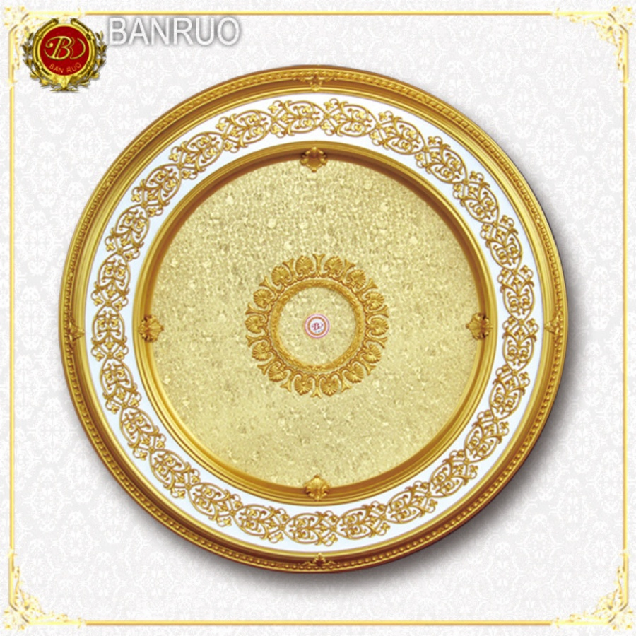 Round Luxurious Ceiling Medallions for Hotel Decoration