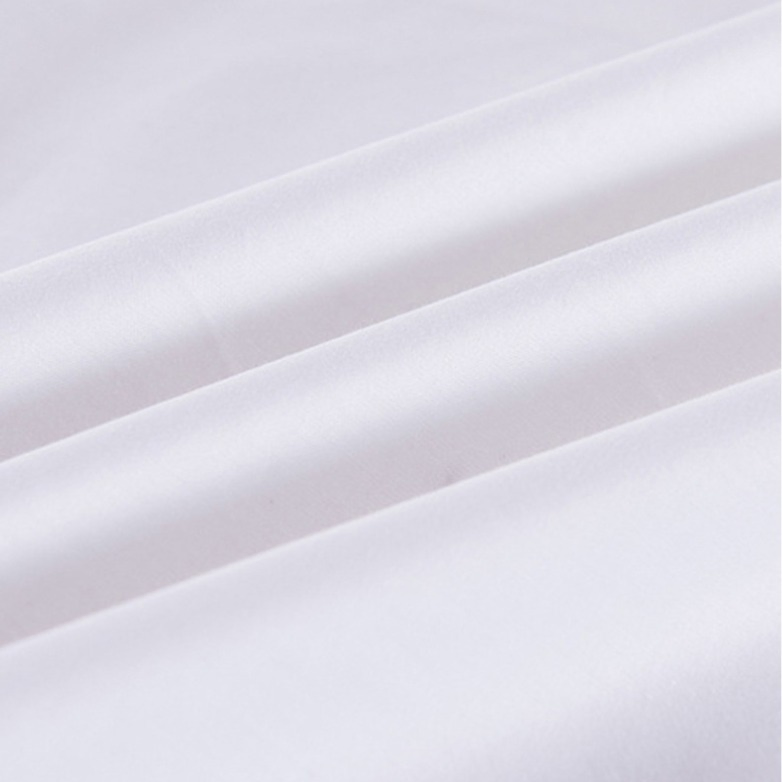 100% Cotton 60's*40's Satin High Density White Four Star Hotel Bed Sheet
