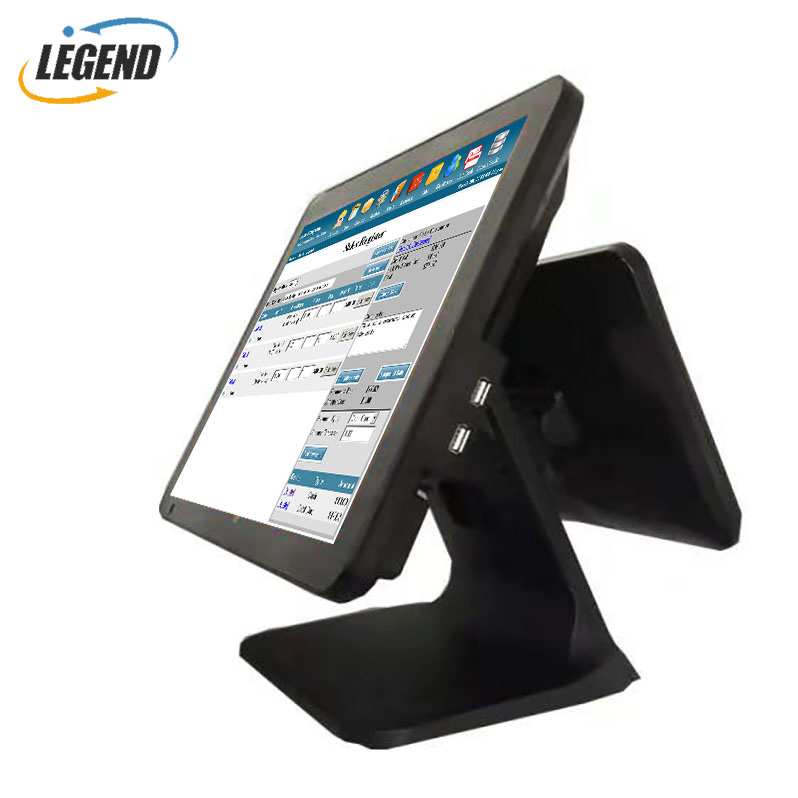 Hot Selling Touch Screen 15"+12" All-in-One POS Machine