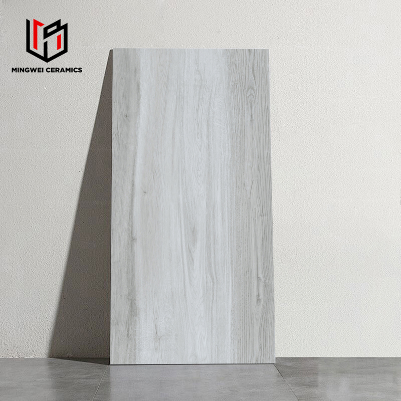 Matte Strip Wooden Grain Series 600X1200mm Porcelain Floor and Wall Tile, Natural Wood Look Ceramic Tiles for Living Room, Bedroom, Kitchen, Bathroom