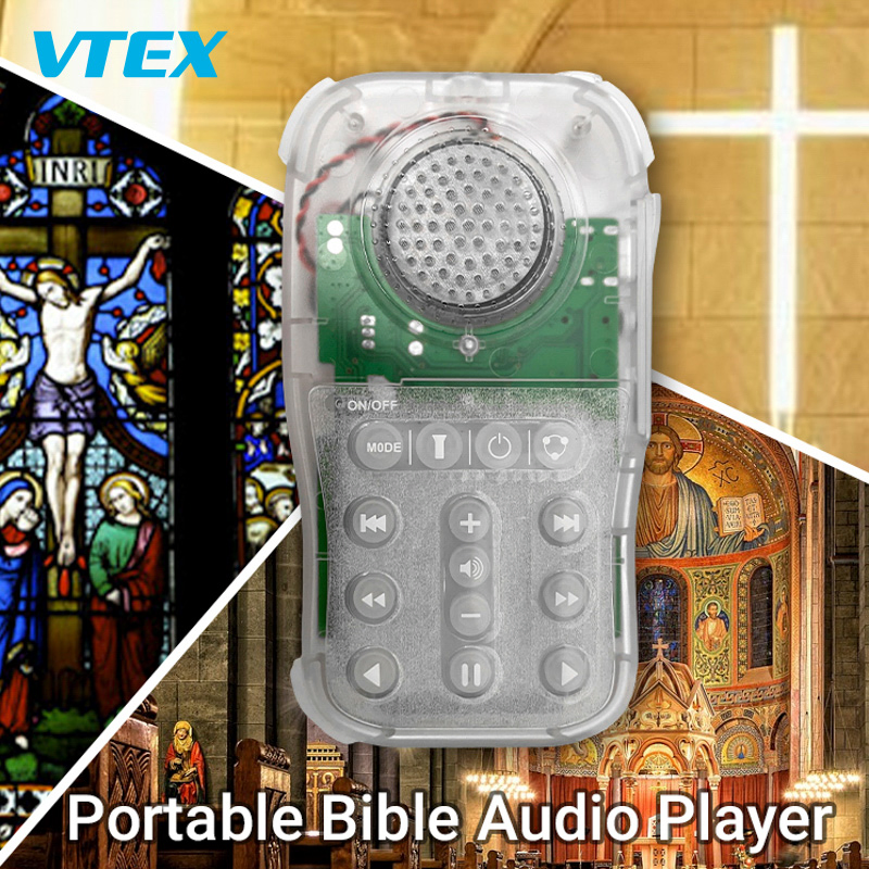 Prison Jail Inmate Use Safe Security Transparent Case See Through 4GB 8GB 16GB Memory Mini FM Radio Quran MP3 Audio Bible Player