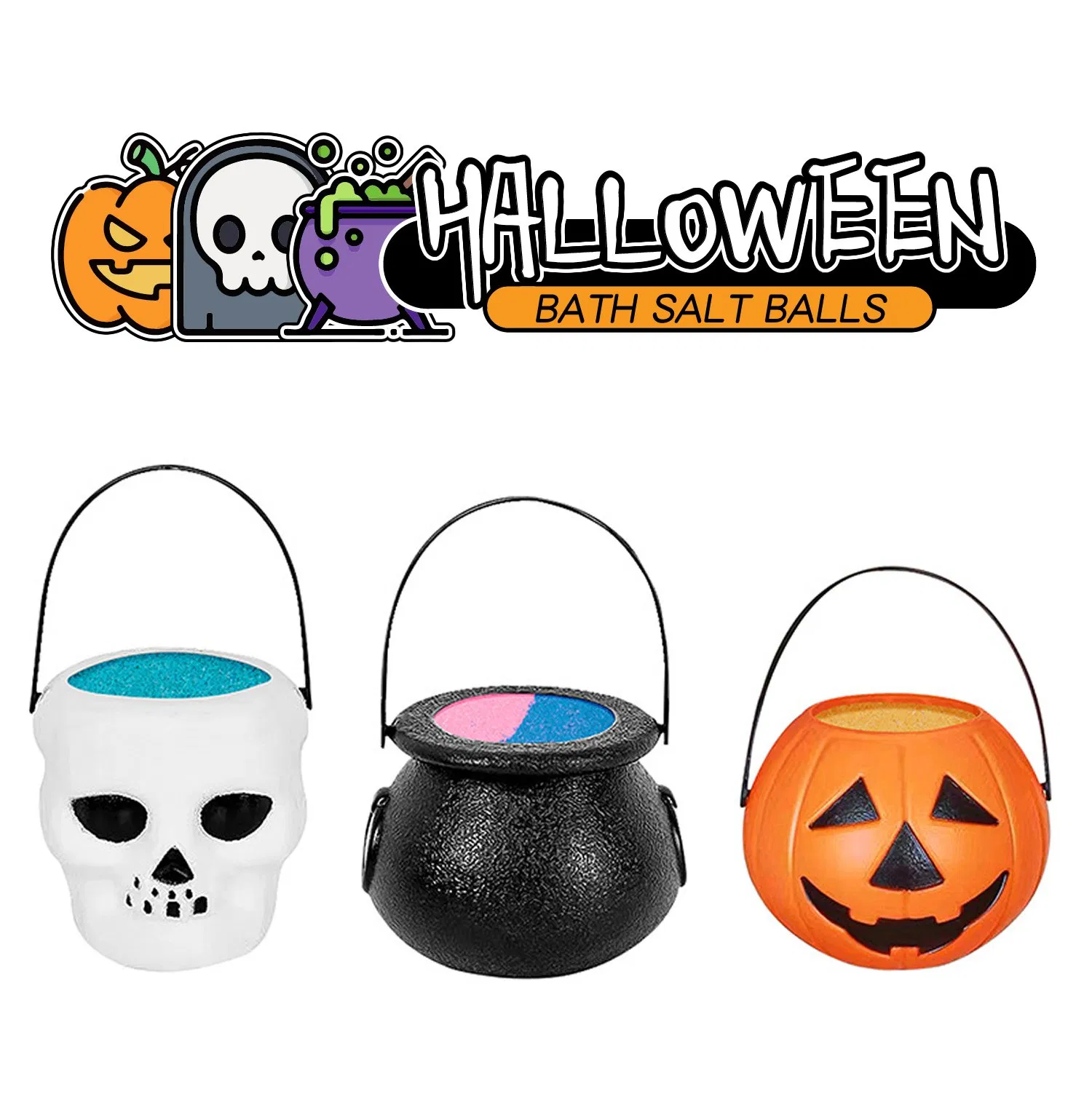 Customizable Pumpkin Witch Bath Salt Balls for Ultimate Relaxation