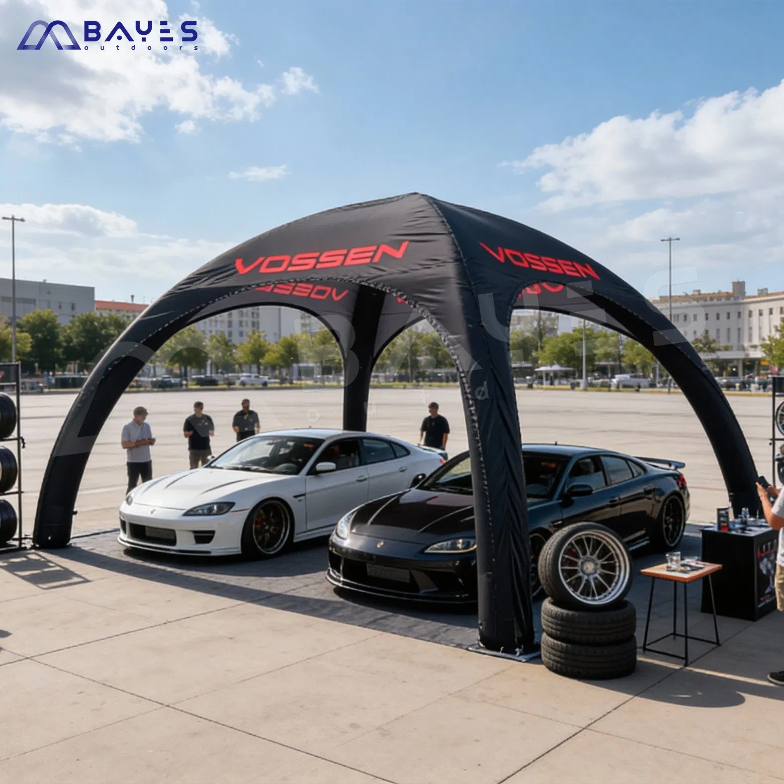 High Quality Outdoor Sports Advertising Inflatable Car Tent Trade Show Inflatable Exhibition Tent