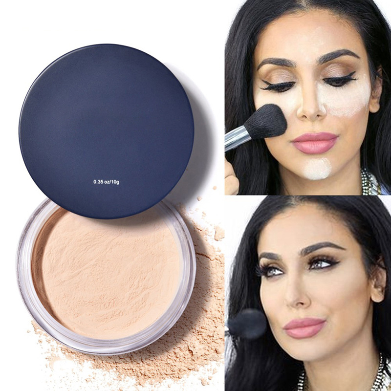 OEM Customized High-Gloss Repair Powder Natural Long-Lasting Oil Control Dry and Wet Makeup Brightening Loose Powder