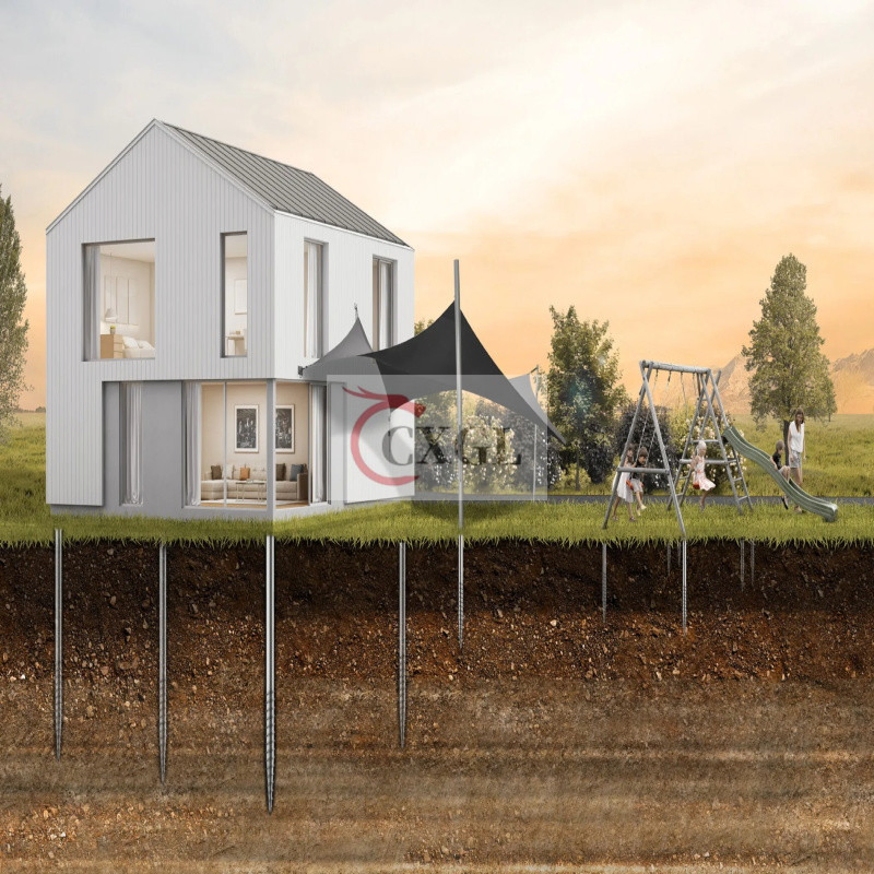 Винтовые сваи и грунтовые анкеры для фундамента