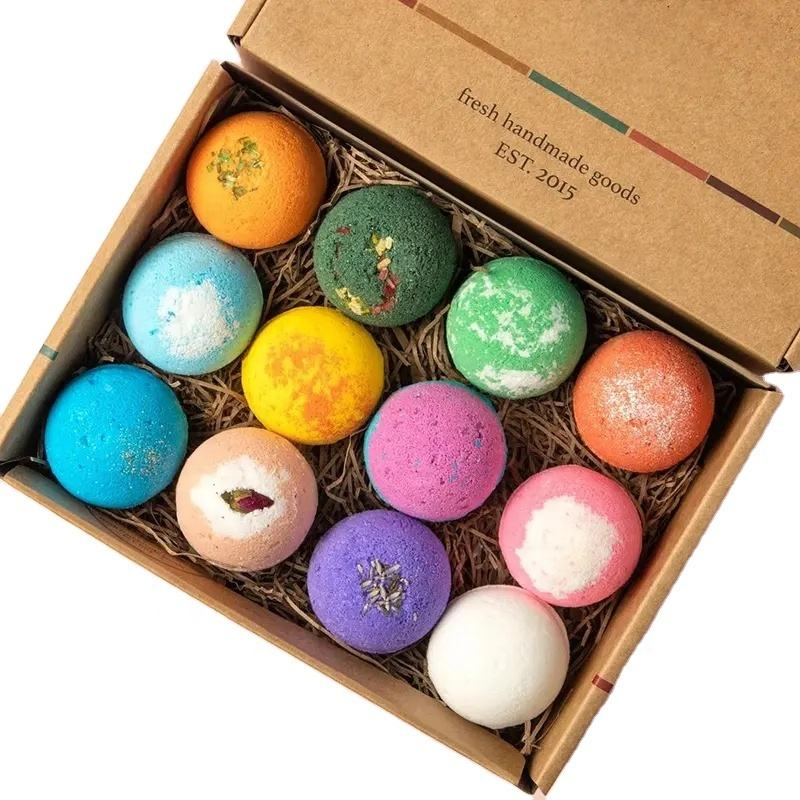 Bath Supplies Bath Bubble Balls Bathroom Bomb 100% All Nature Set Bubble Bath Bombs Aromatherapy SPA Gift Set