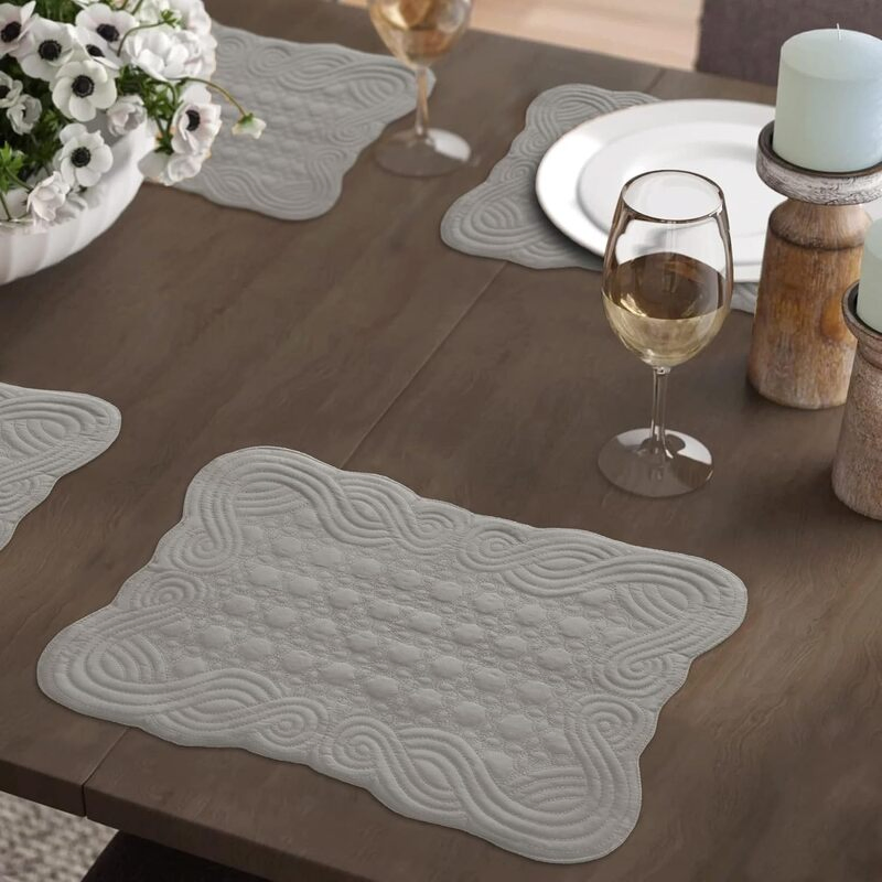 Stylish Farmhouse Table Placemats for Kitchen and Dining Use