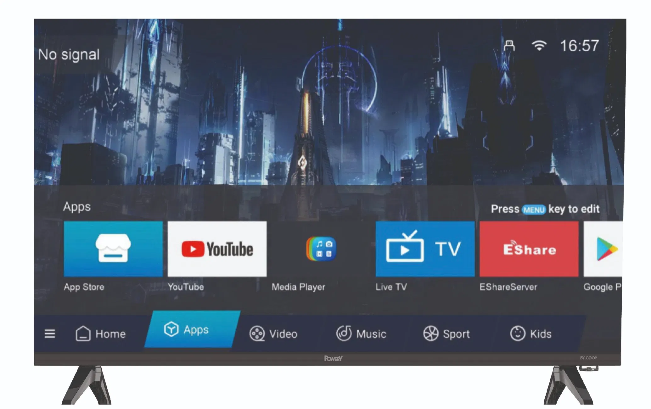 Телевизор 50 дюймов 4K UHD Smart Vidaa, безрамочный