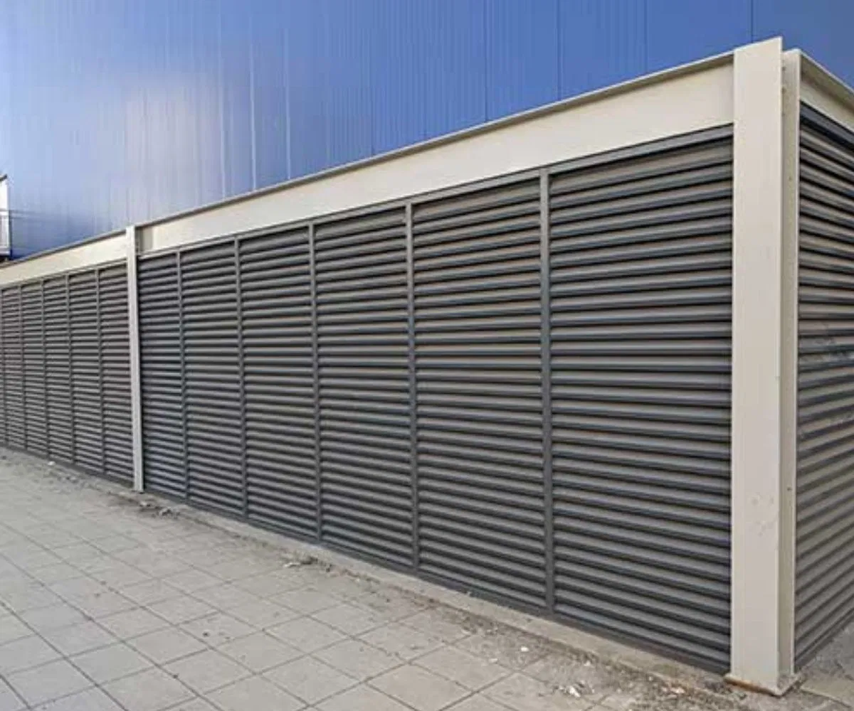 Building Facade Decorative Sun Shade Panel Exterior Wall Decoration Aluminum Fixed Louver