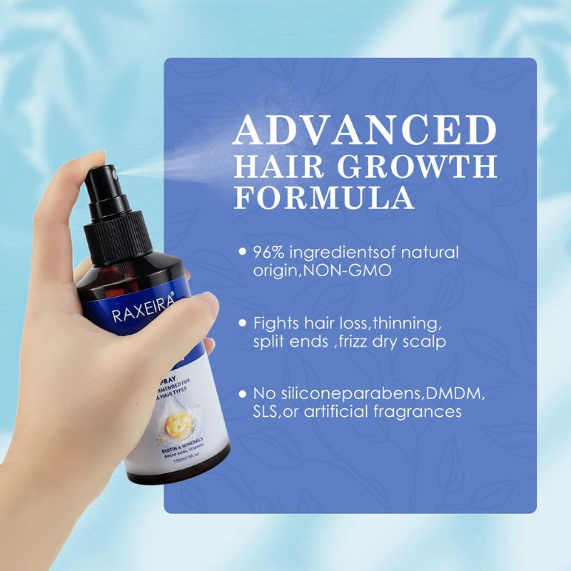 Private Label Anti Loss Thicken Hair Growth Spray for All Hair Types