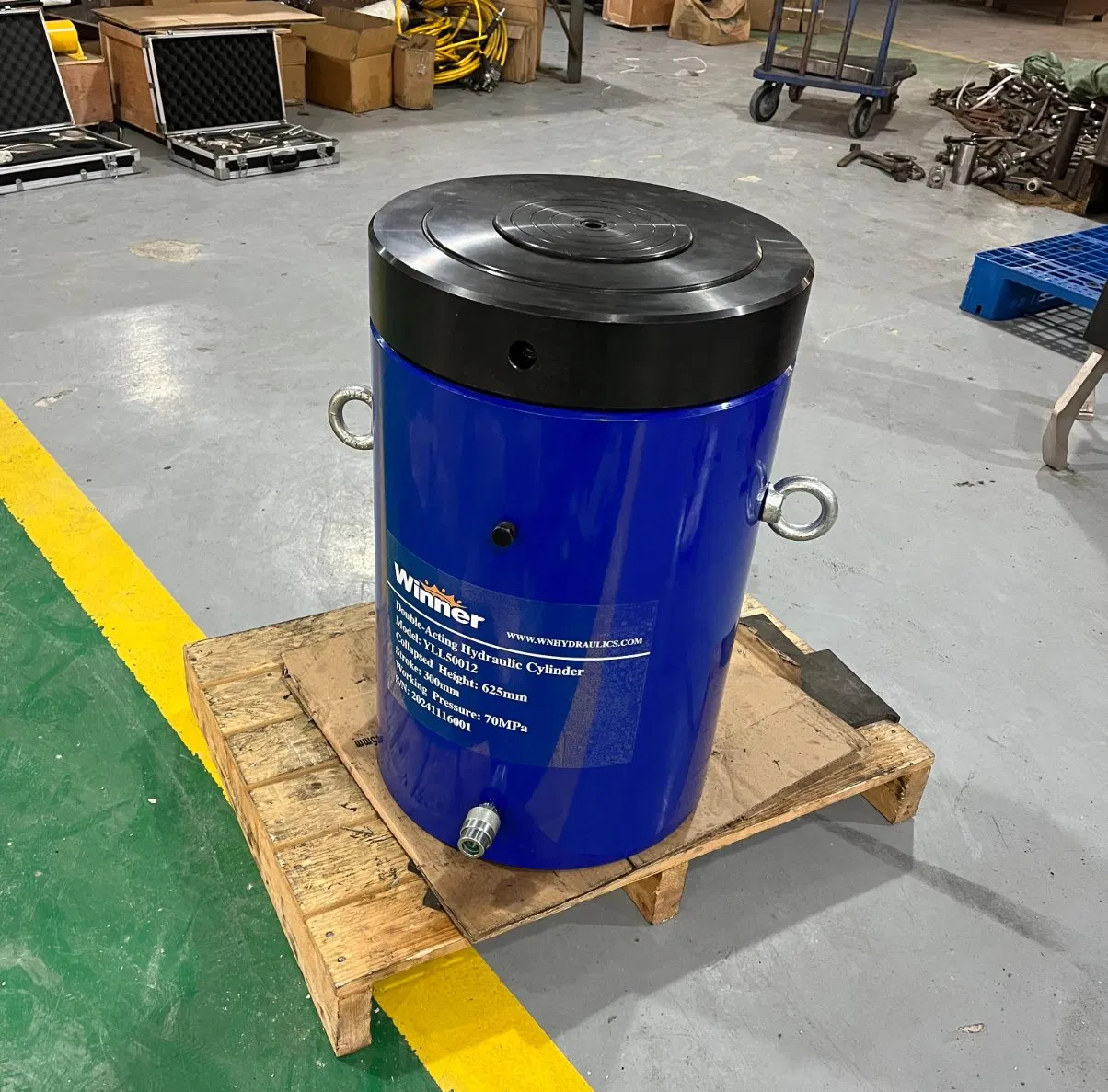 Гидравлический домкрат 100 тонн, одноходовой, длинный ход