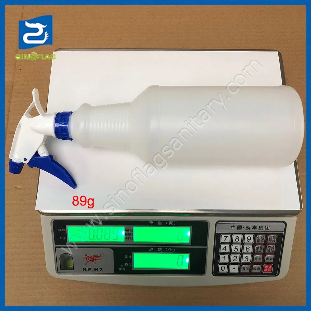 1000ml PP White Plastic HDPE Spray Bottles with White Fine Mist Sprayer