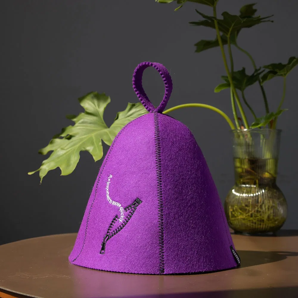 Wholesale Custom Logo Japan Banya Felt Sauna Sweat Sauna Hat with Custom Logo