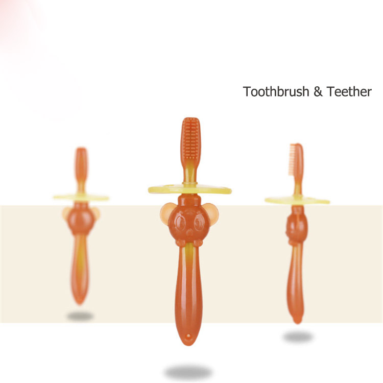 FDA Silicone Baby Toothbrush Teether-Baby Training Toothbrush