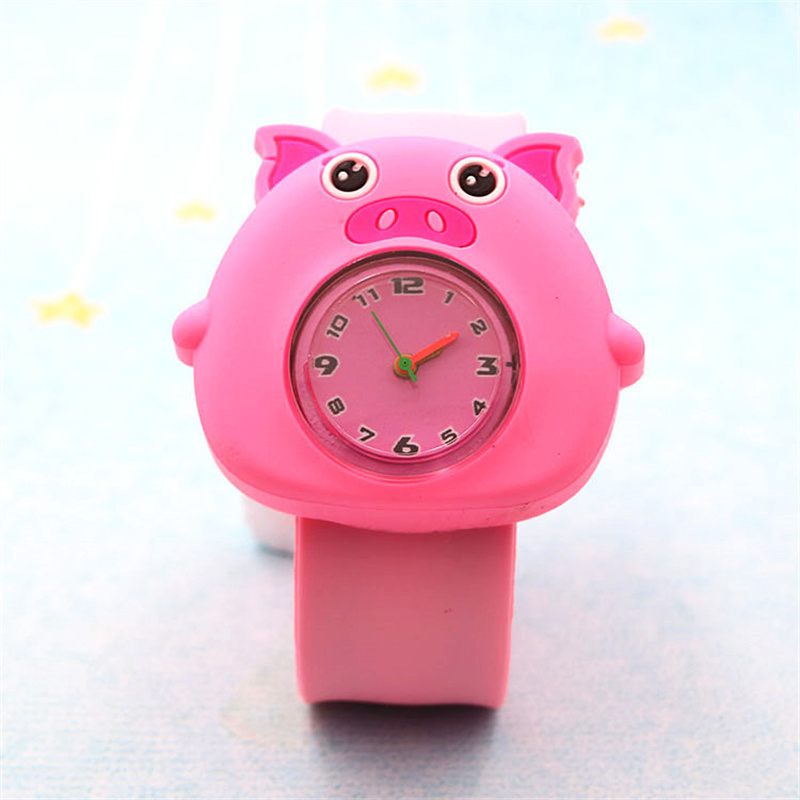 Customize Wholesale Fashion Silicone Bracelet Cartoon Mechanical Clock Watch