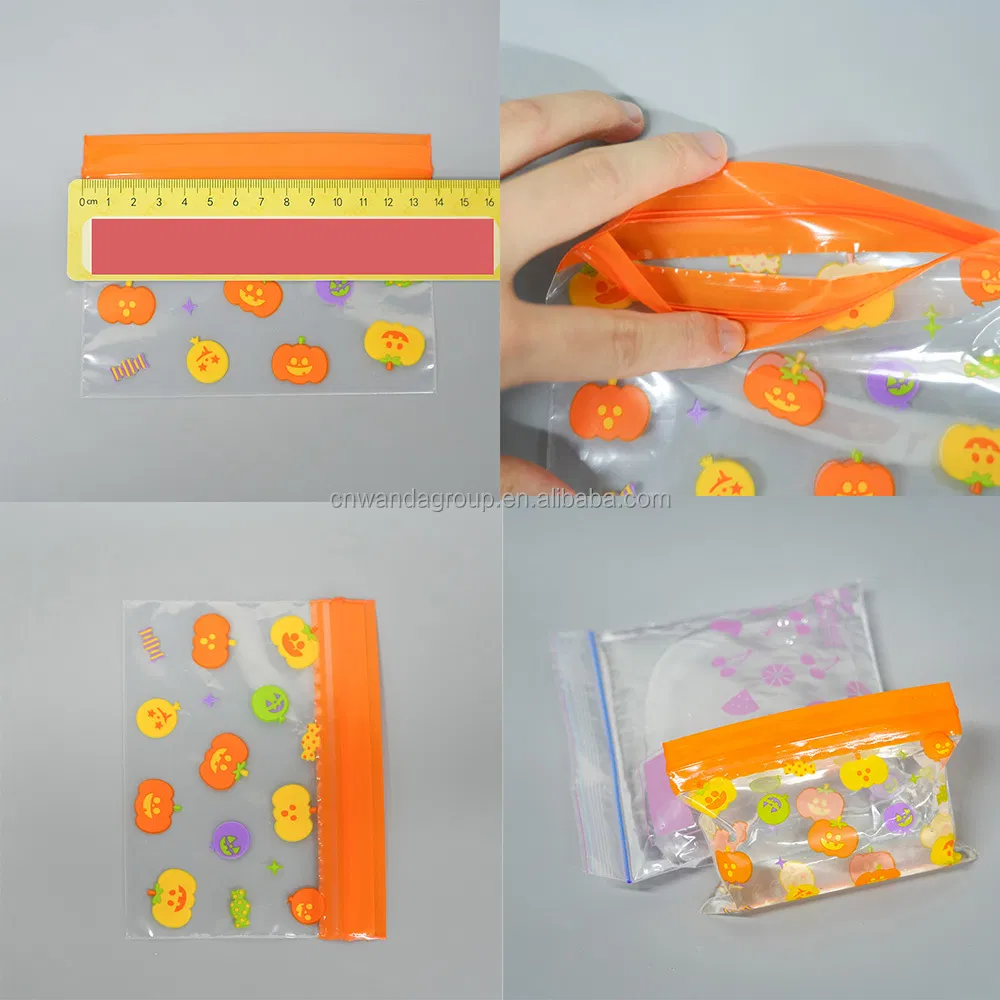 Customized Food Packaging Bag Stand up PE Bag with Resealable Zipper Package Ziplock Bag