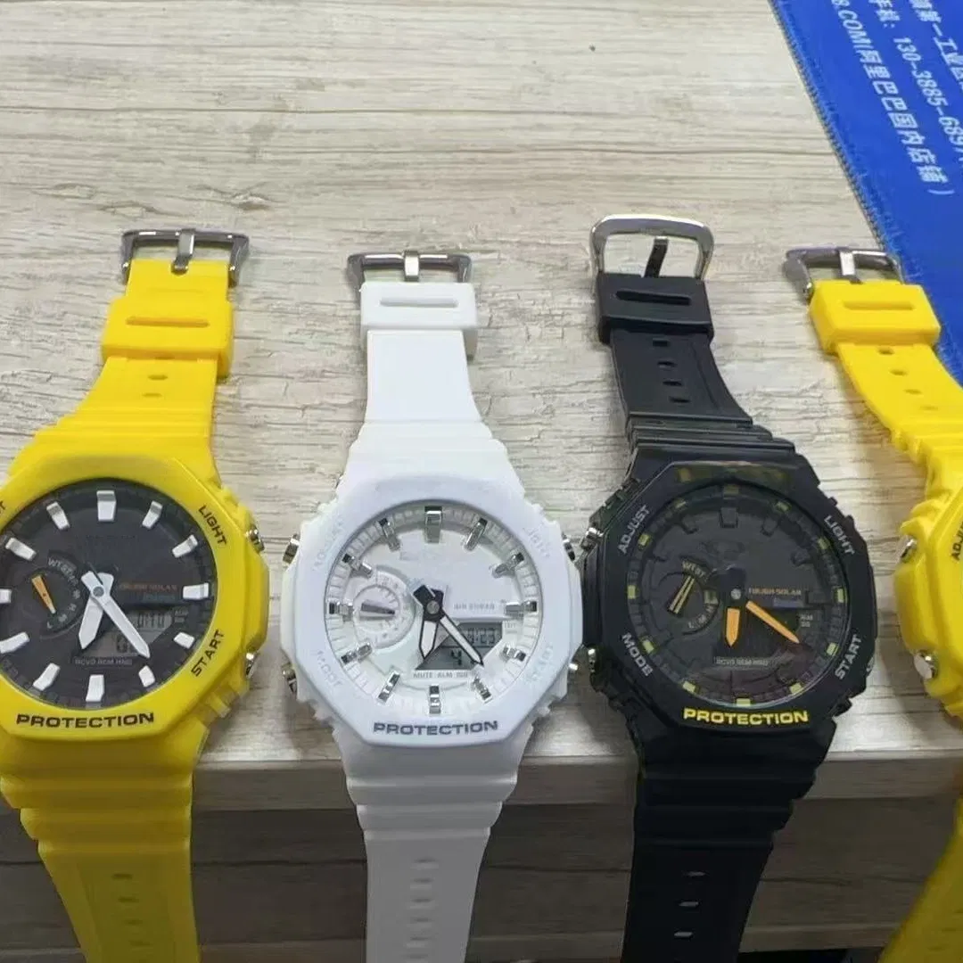 Black and White Watch Mechanical Super Clone Men's Handmade Hip Hop Digital Alarm Watch Sapphire Crystal 42mm Stainless Rubber Automatic Watch Swiss