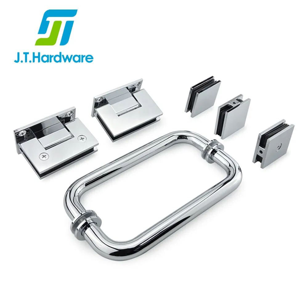 American Cr L 90 Degree Brass/Stainless Steel/Shower Enclosure Hardware Screen Glass Door Heavy Duty Door-Window-Hinges Pivot Shower Hinges