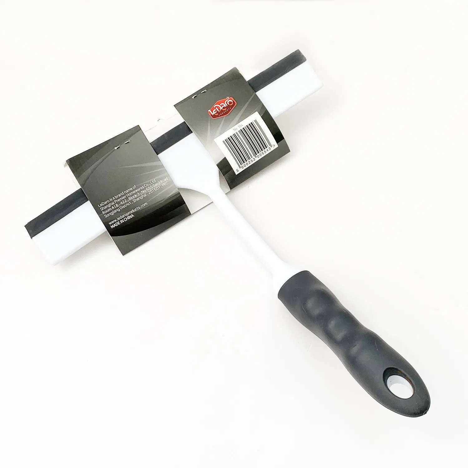 10” Window Shower Squeegee with PP Handle and TPR Grip and Lip for Glass Doors Bathroom Window Mirrors Cars Cleaning
