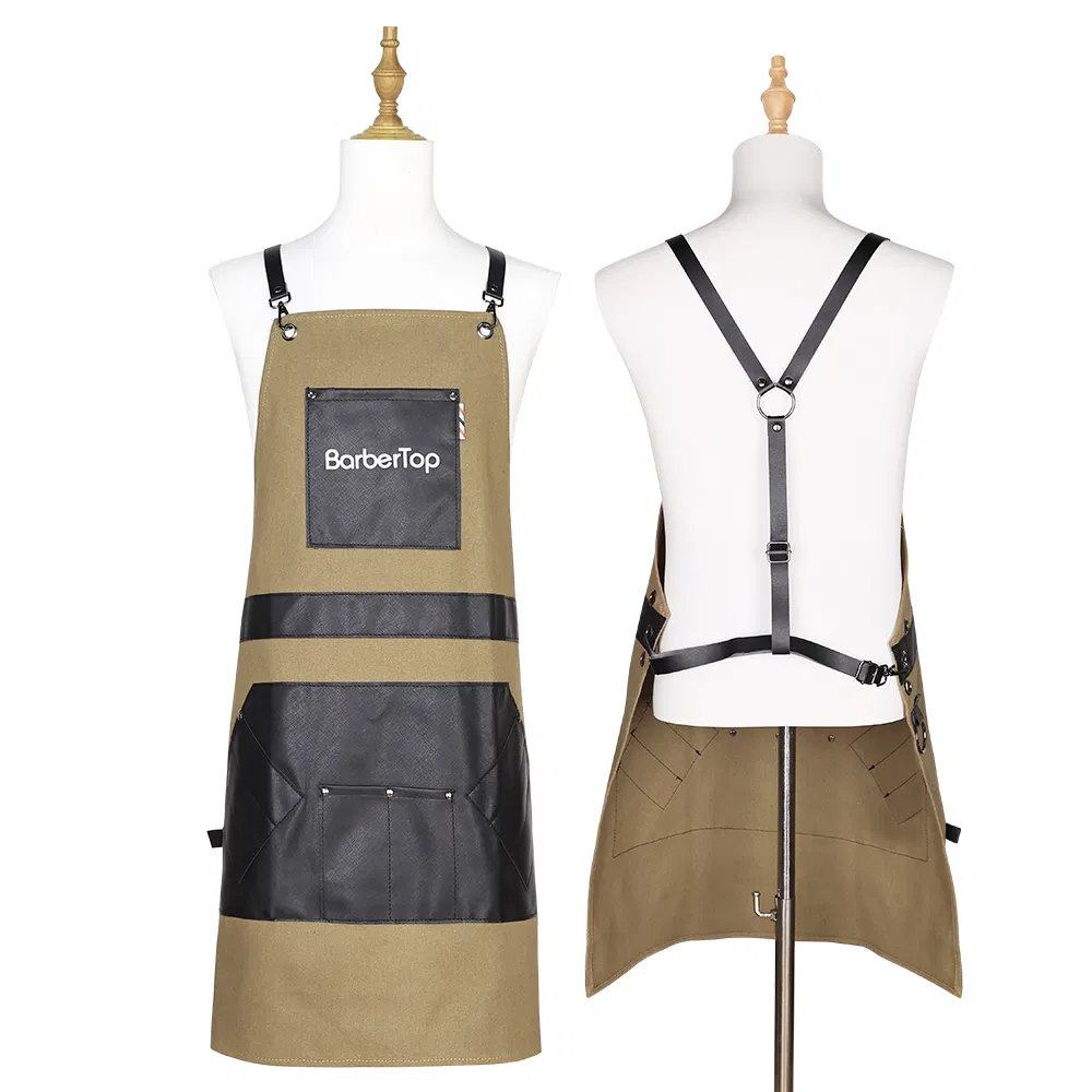 New Style Custom Logo Hair Stylist Tools Waterproof Dressing Cape Barber Beauty Hair Cutting Apron