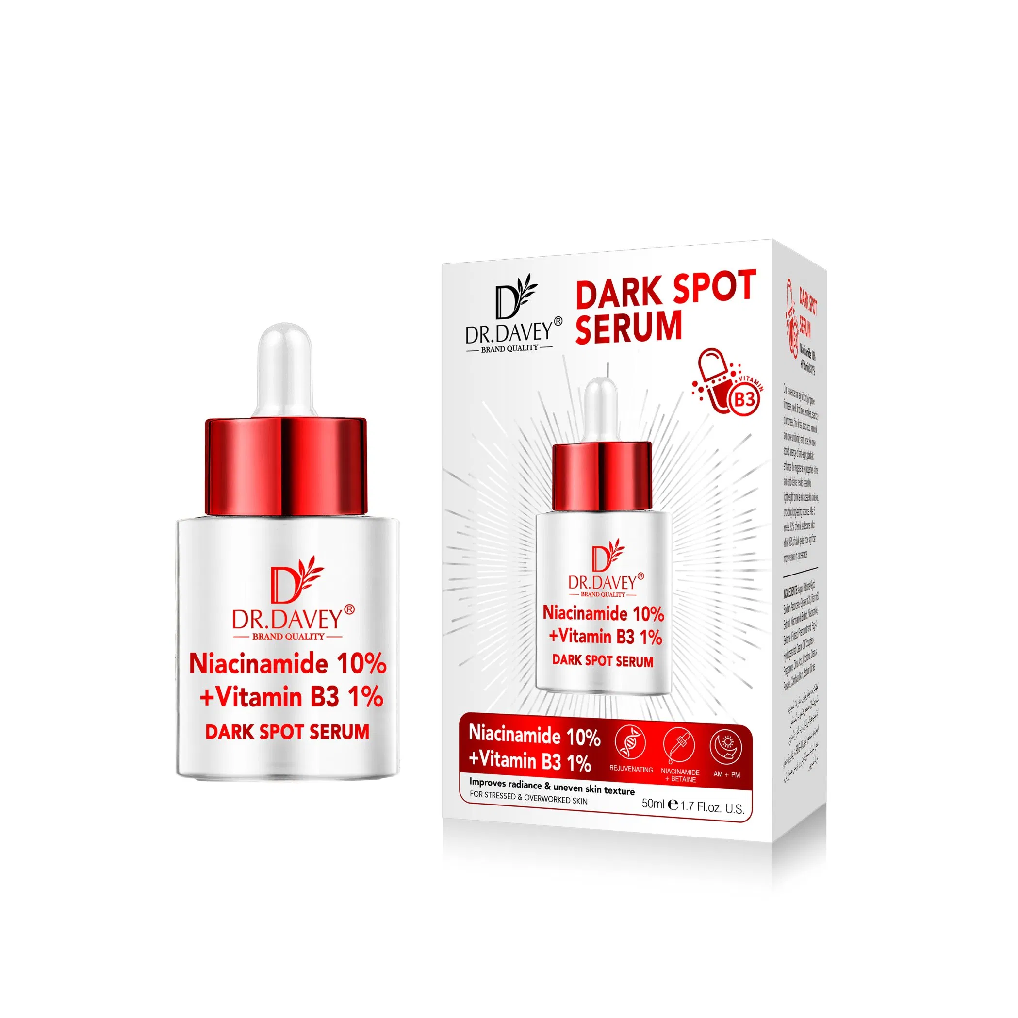 10% Niacinamide Dark Spot Serum Dr. Davey Lightening Formula
