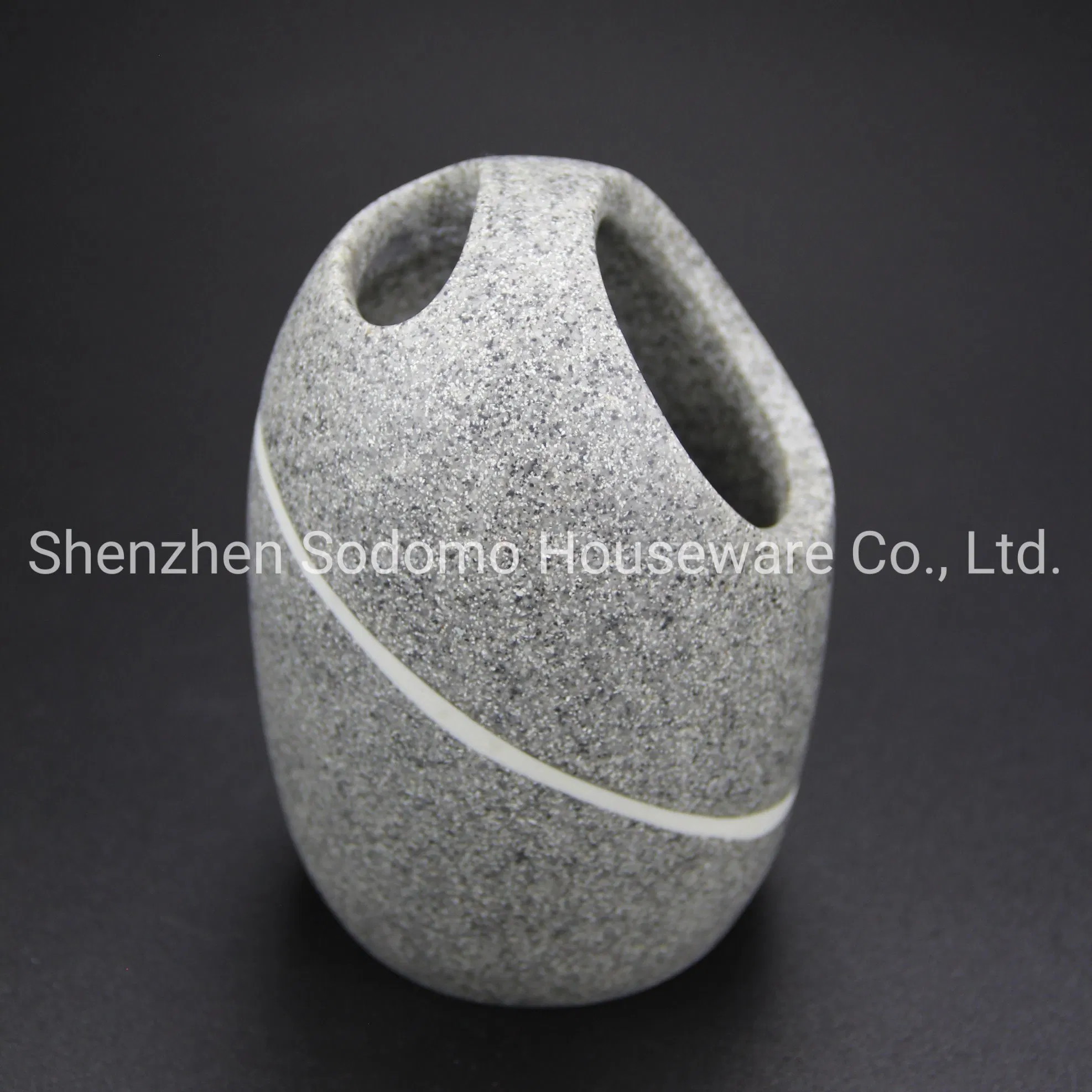 Home Decoration Resin Bathroom Toothbrush Holder (BP0102-LGS)
