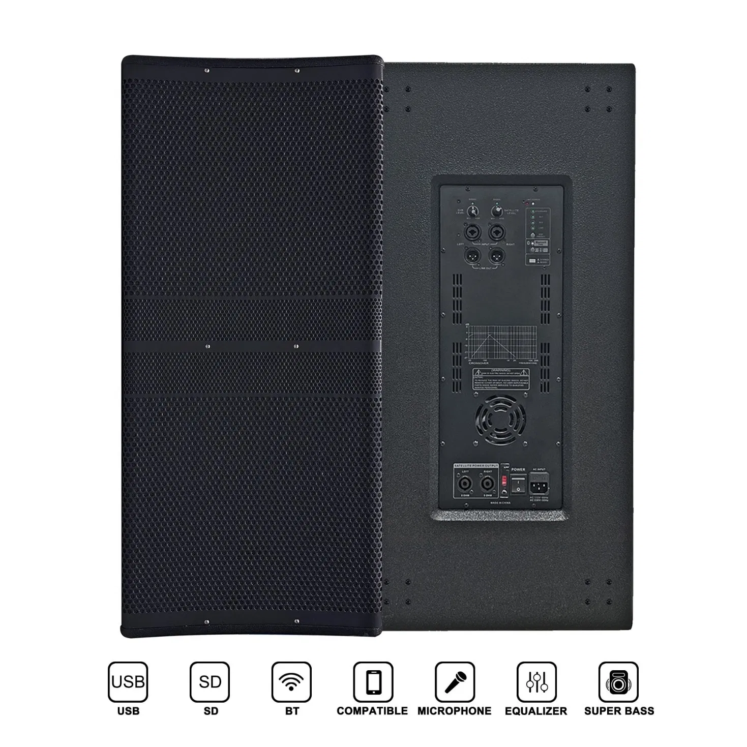 DSP 2.1 High-Power Dual 12inch Line Array System Professional Audio Subwoofers Bluetooth Party Professional PA Speaker Bocina Parlante Audio