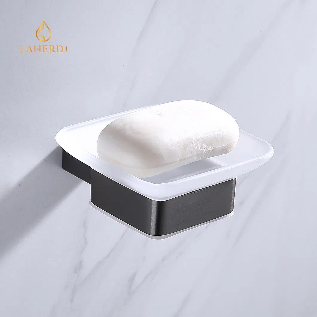 Настенная стеклянная мыльница Lanerdi с держателем