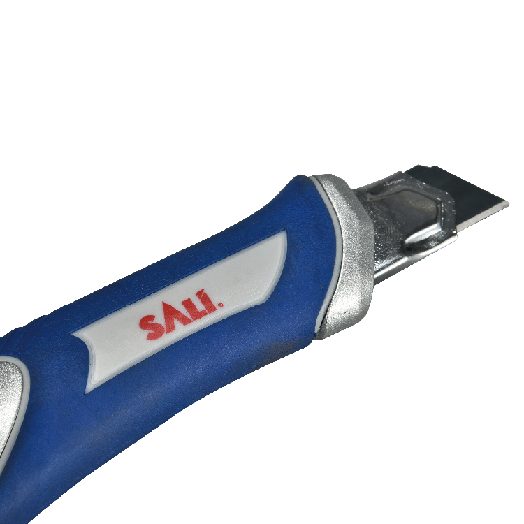 Sali 18mm Zinc Alloy+TPR Cover Retractable Utility Knife