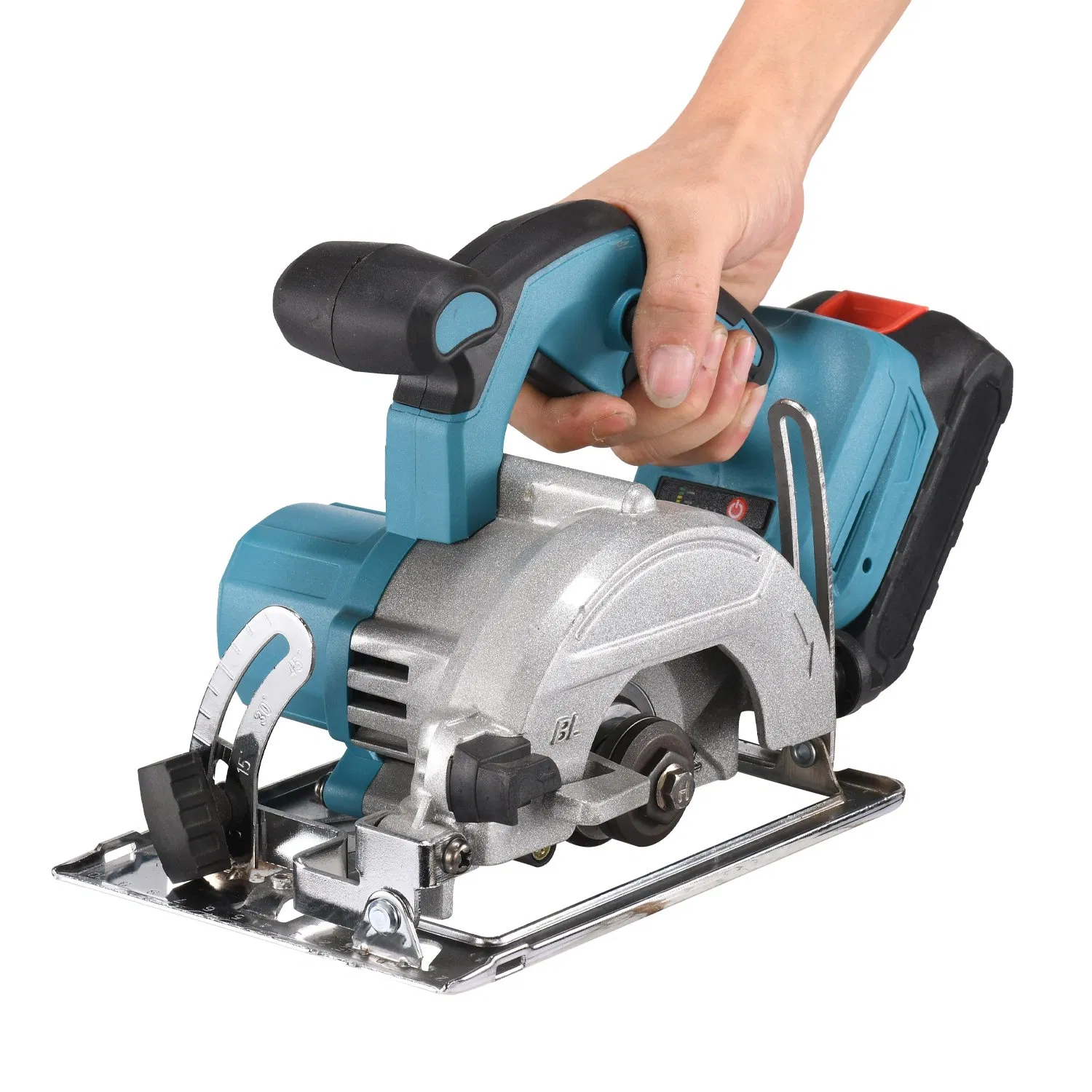 Ouou Power Tools Lithium Battery Cordless Circular Saw for Cutting Wood