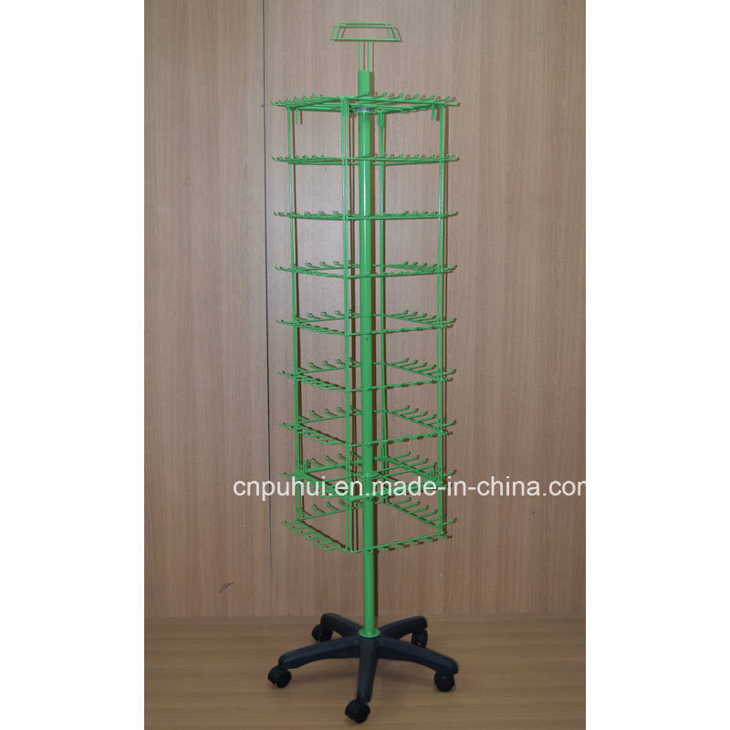 Floor Standing Metal Fixture Peg Hooks Hanging Spinning Balloons Display Rack (PHY215A)