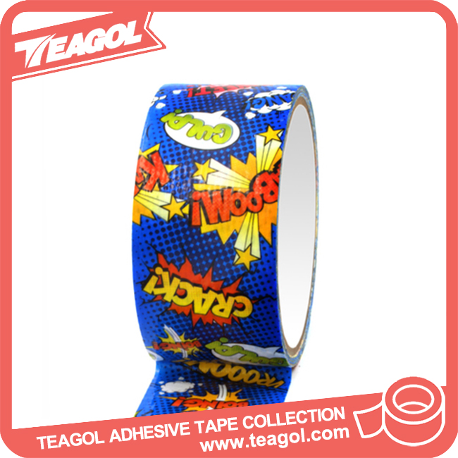 Customized Art Paper Printed Electrical Decorative Adhesive Waterproof Cloth Tape