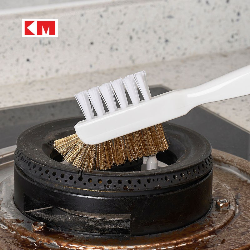 Щетка для чистки газовой плиты KM5203 с пластиковой ручкой