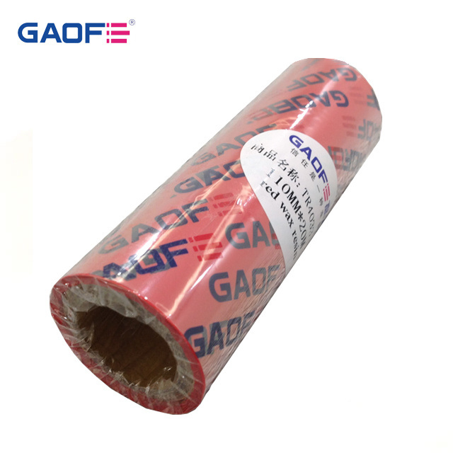 Red Printing Barcode Thermal Transfer out Ribbon Waterproof Wax-Resin Ribbon for Zebra