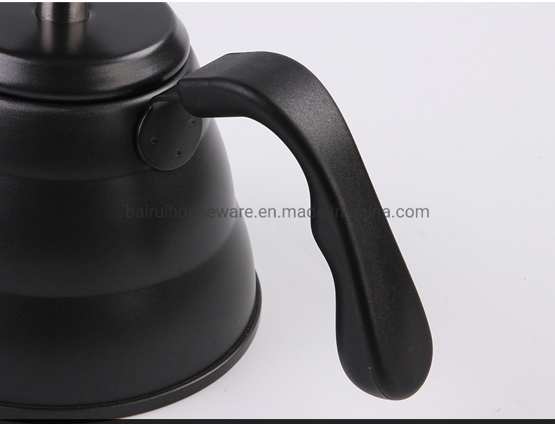 1000ml Stainless Steel Drip Kettle with Thermometer Tea Pot Barista Pour Over Coffee Pot