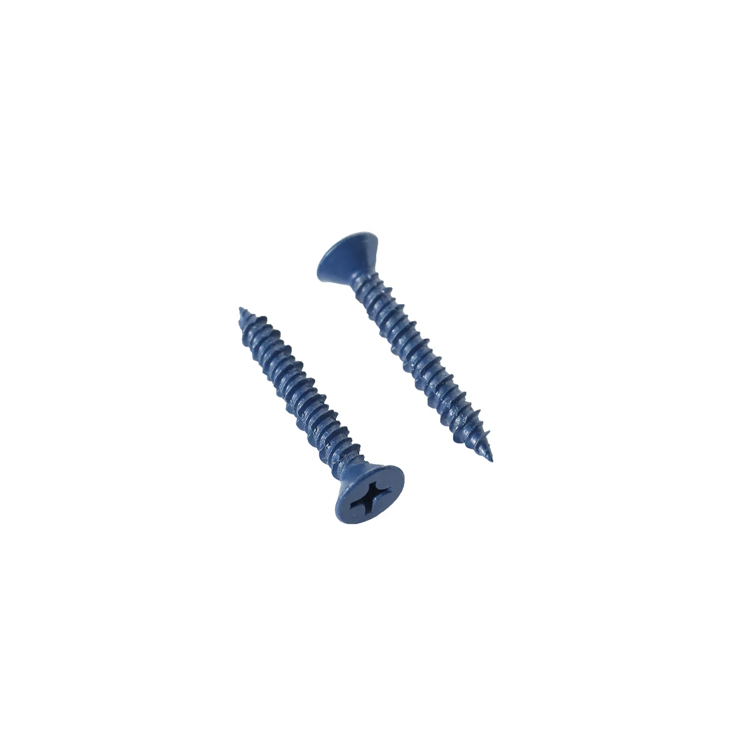 3/16"X1-3/4 etc. Concrete Screw Anchor, Blue Flat Head, for Anchoring to Masonry, Block, Brick, or Stucco