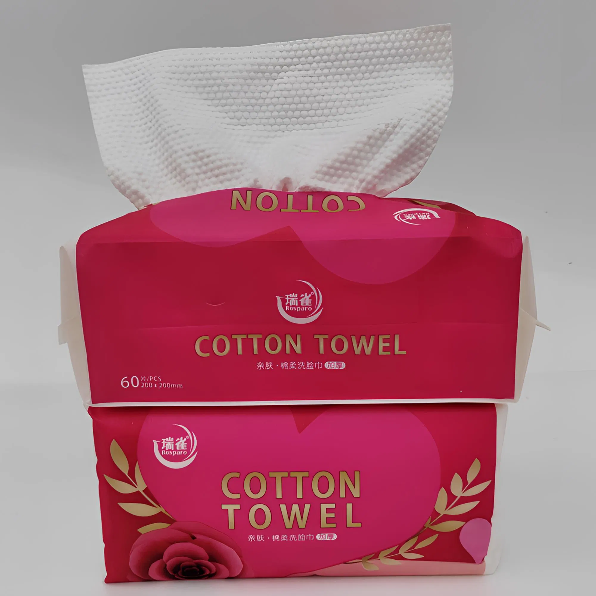 OEM Extra-Soft Facial Wipe Cotton Soft Dry Wipes Disposable Cleaning Face Towels