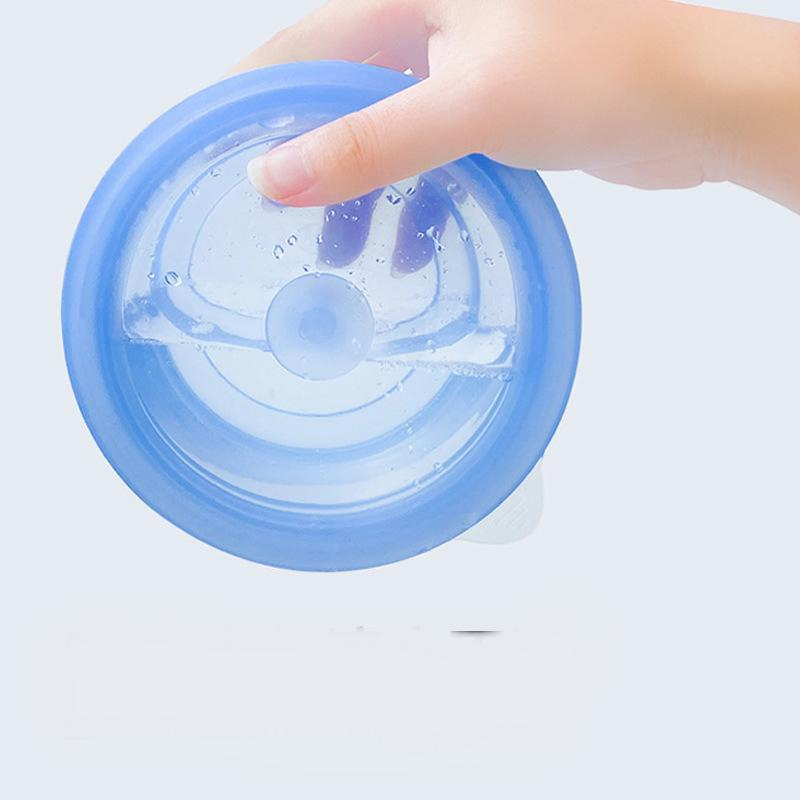 Retractable Outdoor Lunch Box, Sealed Fresh-Keeping Box, Microwaveable Lunch Box, Round Silicone Collapsible Lunch Box