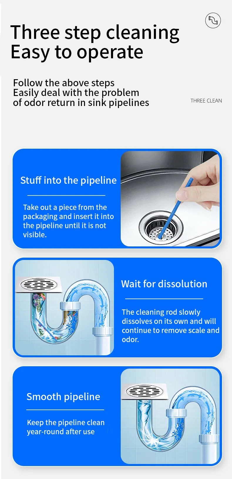 OEM Drain Cleaner Drainage Cleaner Pipeline Deodorization