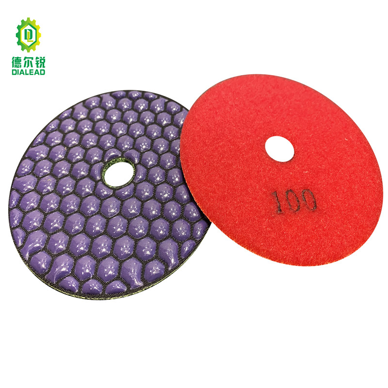 Dialead Resin Dry Polishing Pad Stone Granite Marble Diamond Abrasive Tools Without Water