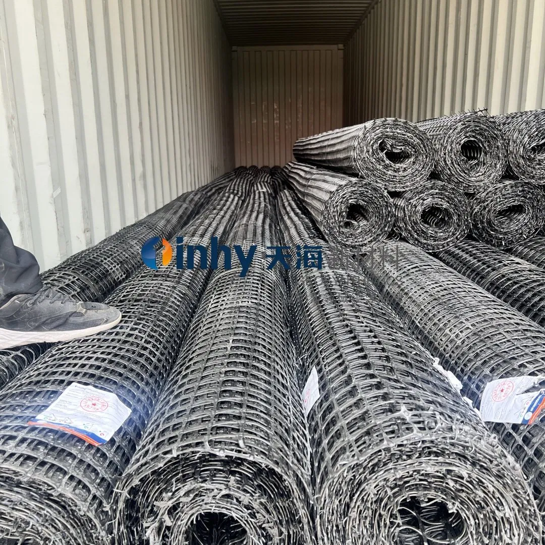 PP Biaxial Plastic 20kN 30kN 40kN 50kN Geogrid for Pavement Construction