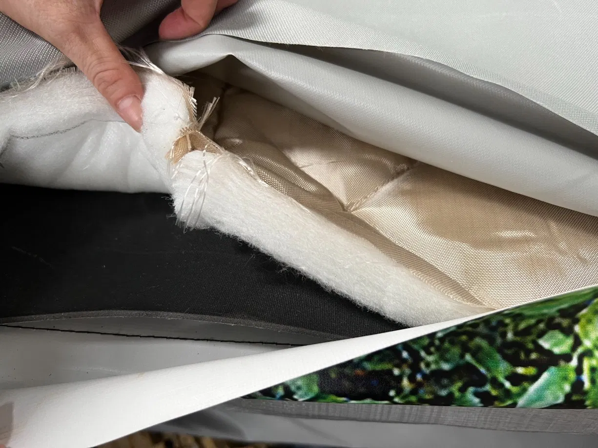 Litong Logo Printed PVC Mesh Coated Tarpaulin Control Decibel Sound Barrier From China Supplier