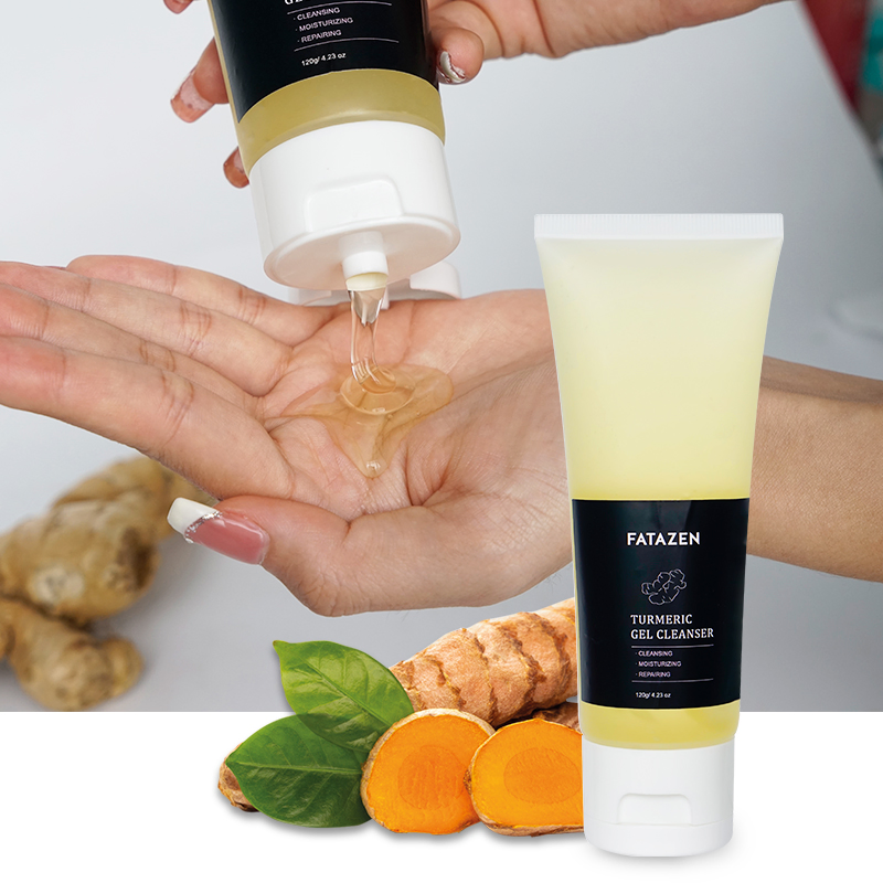 Moisturizing Freckle Removing Anti Aging Deep Cleansing Gel Turmeric Facial Cleanser