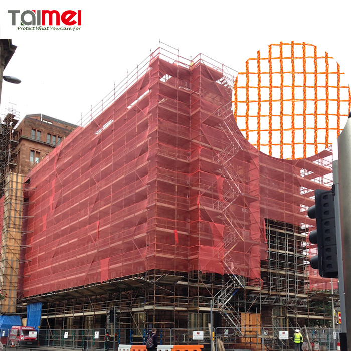 Orange HDPE Fr Building Safety Debris Netting