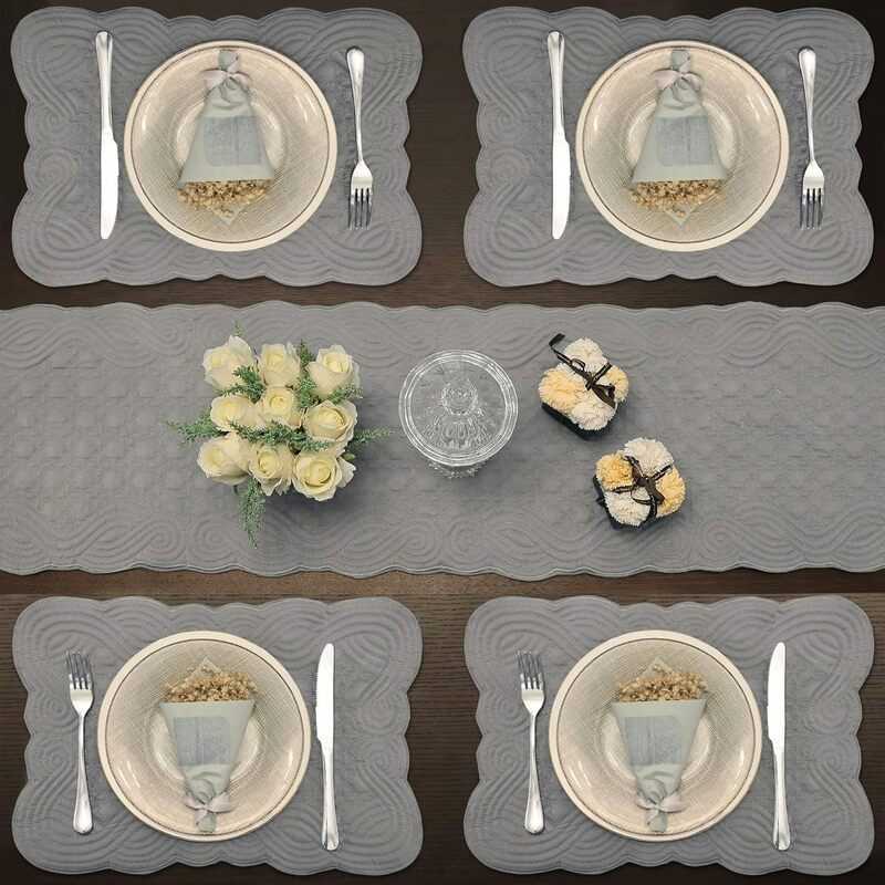 Stylish Farmhouse Table Placemats for Kitchen and Dining Use