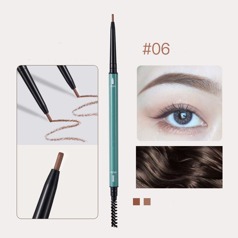 Double-Ended Ultra-Fine Eyebrow Pencil Wholesale Cosmetics Waterproof & Smudge-Proof Authentic Beauty Product