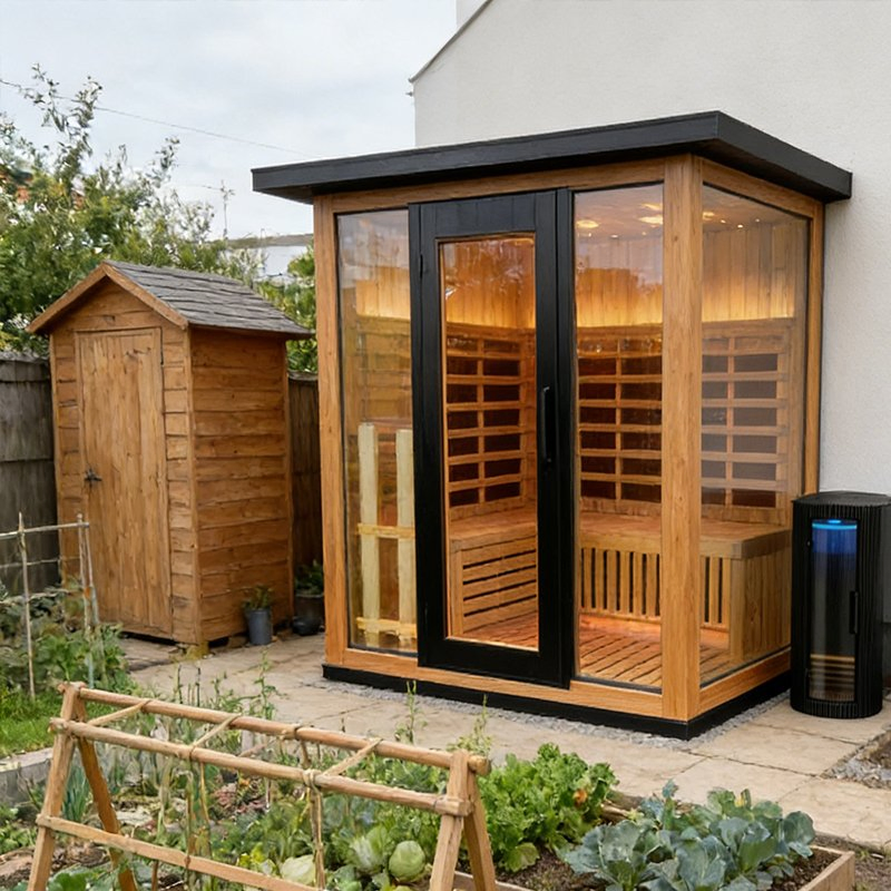 Инфракрасная сауна для дома из дерева на 4 персоны